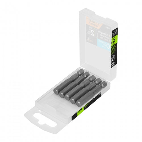 Estuche con 5 puntas hexagonales de 5/32mm largo 2', Expert 12628 PUDE-7215