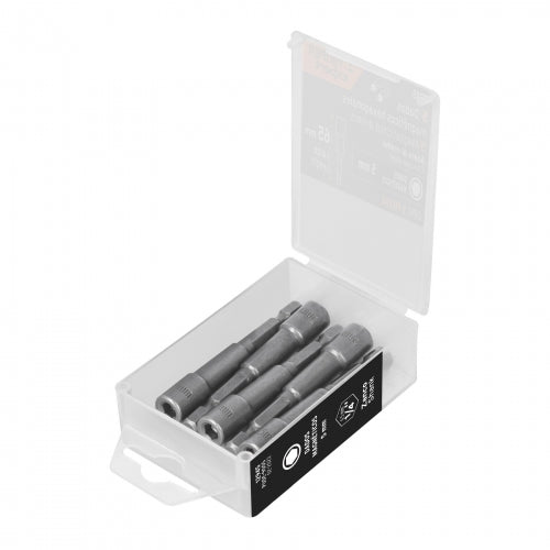 Estuche con 5 dados magnéticos de 5 mm largo 2-1/2', Expert 12945 PUDE-9005