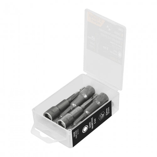 Estuche con 5 dados magnéticos de 8 mm largo 2-1/2', Expert 12948 PUDE-9008