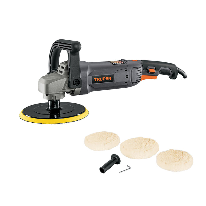 Pulidora velocidad variable 7', 1200 W, industrial, Truper 16673 PULA-7N