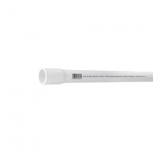 Tubo de 1-1/4' de PVC hidráulico cédula 40, de 3 m, Foset 45520 PVC-004