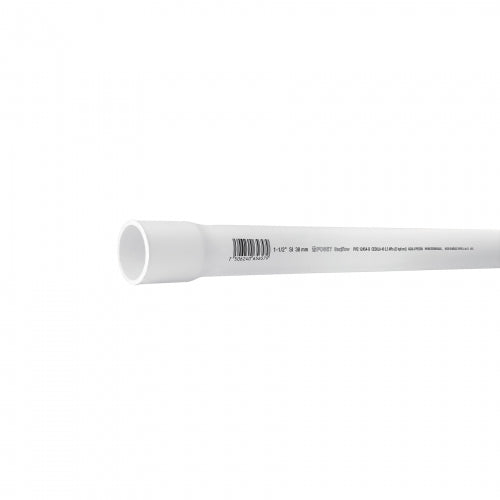 Tubo de 1-1/2' de PVC hidráulico cédula 40, de 3 m, Foset 45521 PVC-005