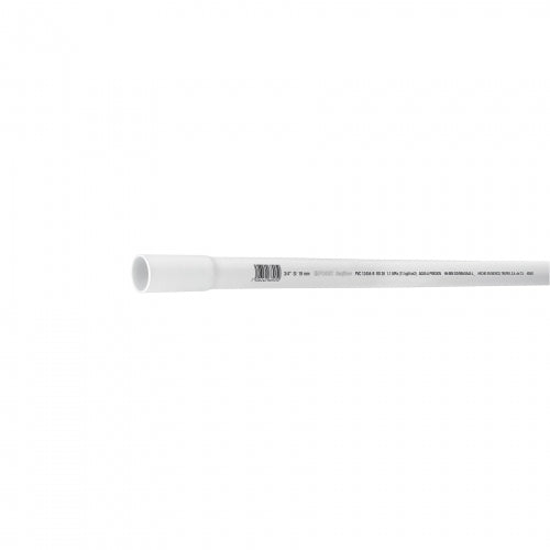 Tubo de 3 m de PVC de 3/4' hidráulico RD 26, Foset 40082 PVC-102