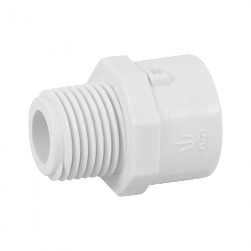 Adaptador macho de PVC de 1/2', Foset 45429 PVC-611
