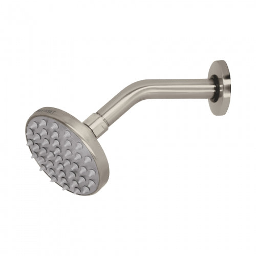 Regadera satín 4' plato redondo, con brazo, Foset Element 45575 R-204N