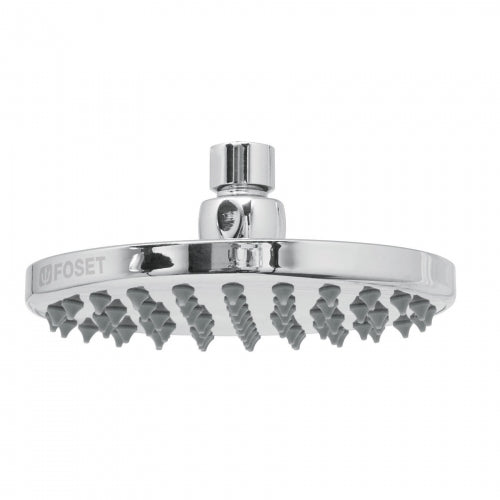 Regadera cromo 6' plato redondo, sin brazo, Foset Element 49582 R-206S