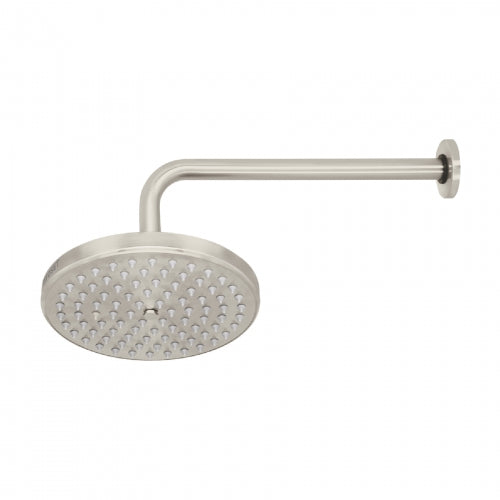 Regadera satín 8' plato redondo, con brazo, Foset Element 45577 R-208N