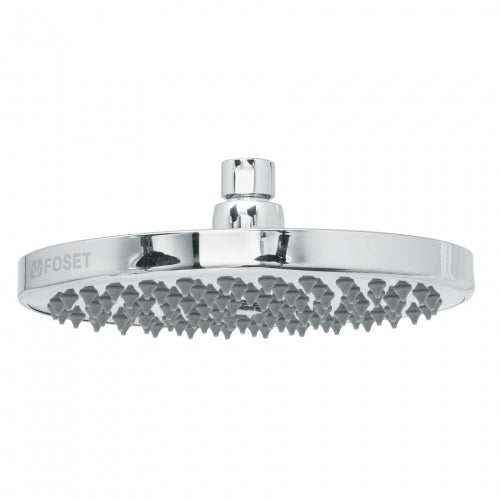 Regadera cromo 8' plato redondo, sin brazo, Foset Element 49583 R-208S