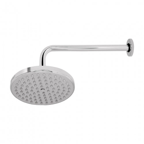 Regadera cromo 8' plato redondo, con brazo, Foset Element 49577 R-208