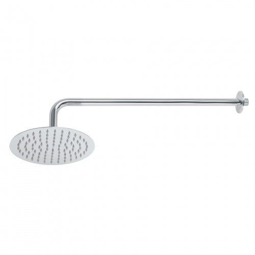Regadera cromo 8' plato redondo delgado con brazo, Riviera 45075 R-309