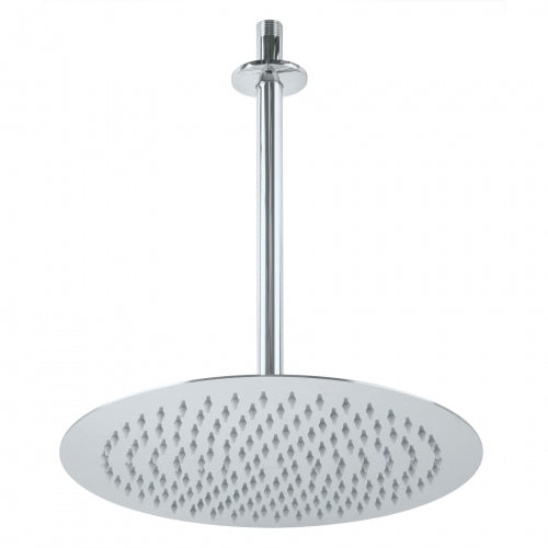 Regadera cromo 12' plato redondo delgado con brazo, Riviera 45079 R-313