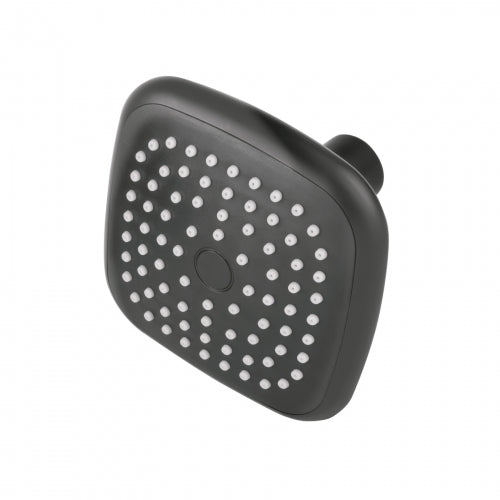 Regadera cuadrada de ABS 3-3/4' sin brazo, negro, Basic 48421 R-401SM