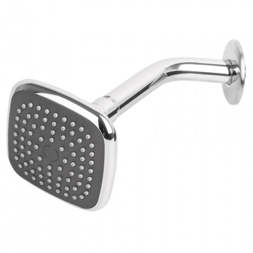 Regadera cuadrada 3-3/4' brazo y chapetón de acero, Basic 45065 R-401