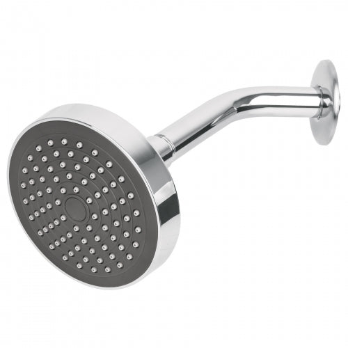 Regadera redonda 4-1/4' brazo y chapetón de acero, Basic 45067 R-402