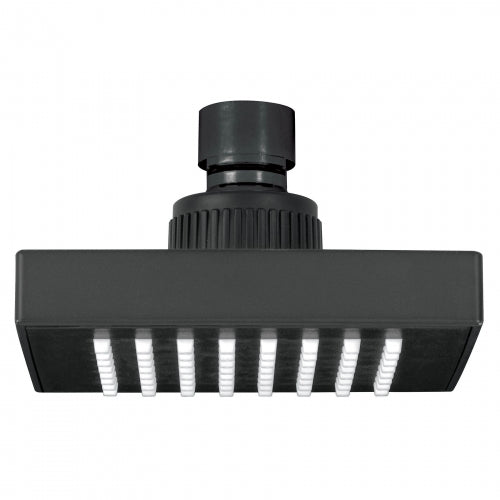 Regadera cuadrada ABS 4' acabado negro mate sin brazo, Foset 46745 R-403SM