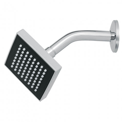 Regadera cuadrada ABS 4' acabado cromo con brazo, Foset 46732 R-403