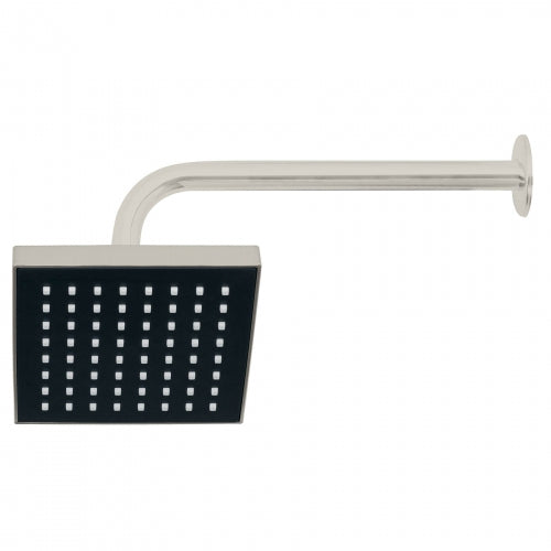 Regadera cuadrada ABS 6' acabado satín con brazo, Foset 46740 R-404N