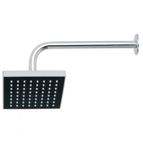 Regadera cuadrada ABS 6' acabado cromo con brazo, Foset 46734 R-404