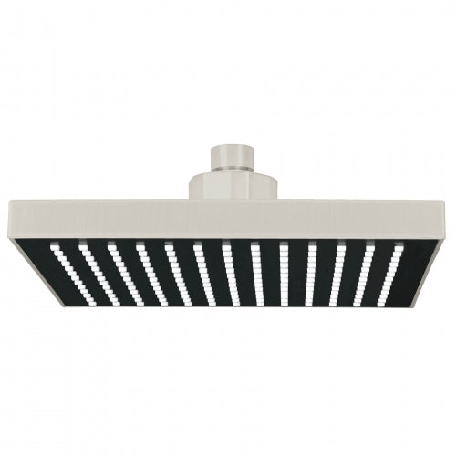 Regadera cuadrada ABS 8' acabado satín sin brazo, Foset 46743 R-405SN