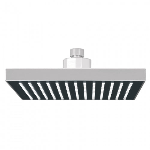 Regadera cuadrada ABS 8' acabado cromo sin brazo, Foset 46737 R-405S