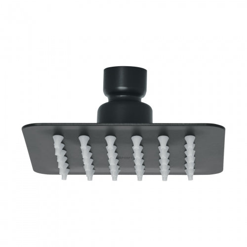 Regadera cuadrada 4', acero inox, sin brazo, negro, Tubig 47747 R-413SM