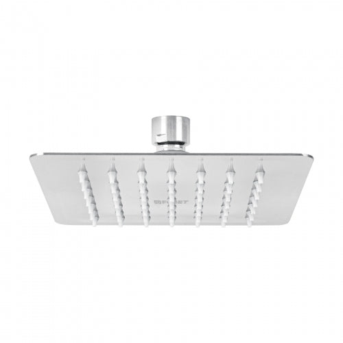 Regadera cuadrada 6', acero inox, sin brazo, cromo, Túbig 47737 R-414S