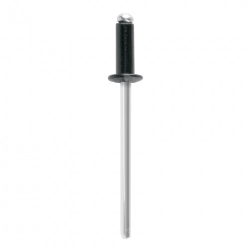 Bolsa c/50 remaches 1/8'x1/4' negros de aluminio, ala 1/4' 46561 R-44BN