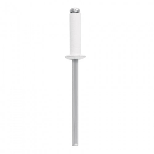 Bolsa c/50 remaches 1/8'x3/8' blancos de aluminio, ala 1/4' 46573 R-46BB
