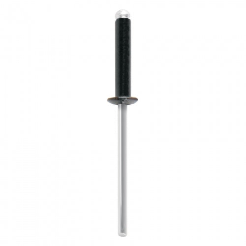Bolsa c/50 remaches 1/8'x1/2' negros de aluminio, ala 1/4' 46564 R-48BN