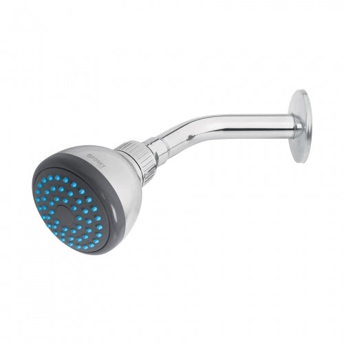 Regadera redonda 3' brazo y chapetón de acero, Foset Basic 49246 R-507