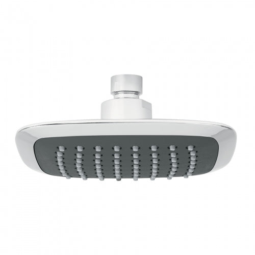 Regadera cuadrada plato ancho 6' gris-cromo, sin brazo, Aero 49454 R-510S
