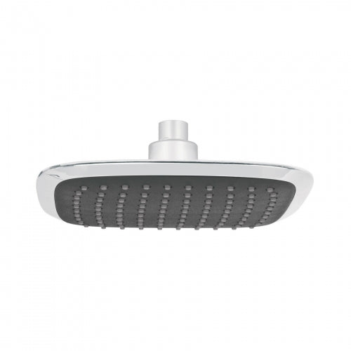 Regadera cuadrada plato ancho 8' gris-cromo, sin brazo, Aero 49453 R-511S