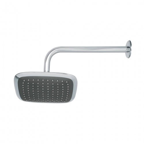 Regadera cuadrada plato ancho 8' brazo inox a muro, Aero 49452 R-511