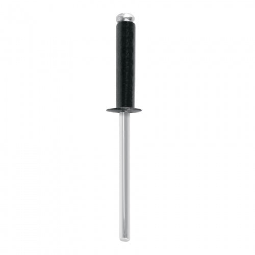 Bolsa c/50 remaches 5/32'x1/2' negros de aluminio, ala 5/16' 46567 R-58BN