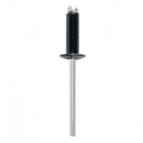Bolsa c/50 remaches 3/16'x1/2' negros de aluminio, ala 3/8' 46570 R-68BN