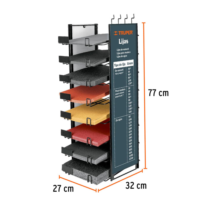 Rack para lijas, Truper 50208 R-LIJ