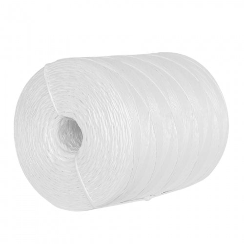 Rollo de rafia de 2045 m color blanco calibre 2.2 g/m 45037 RAF-245