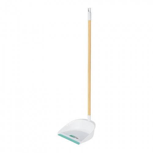 Recogedor plástico con bastón de madera, Klintek 57024 RECO-11B
