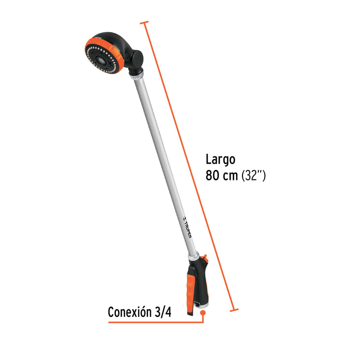 Pistola para riego tipo regadera de 32', Truper 10325 REG-32