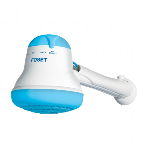 Regadera eléctrica, 4 temperaturas, 14.5cm, azul, Foset 45155 REGEL-4A