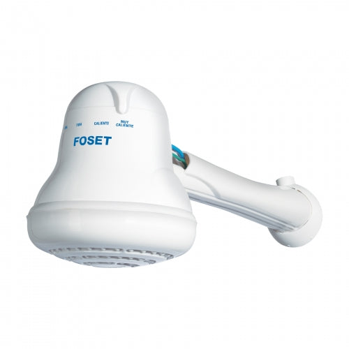 Regadera eléctrica, 4 temperaturas, 14.5cm, blanca, Foset 49491 REGEL-4