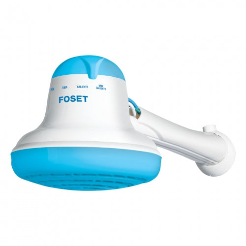 Regadera eléctrica, 4 temperaturas, 16.5cm, azul, Foset 40239 REGEL-6A