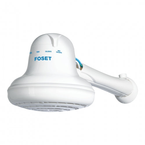 Regadera eléctrica, 4 temperaturas, 16.5cm, blanca, Foset 40237 REGEL-6