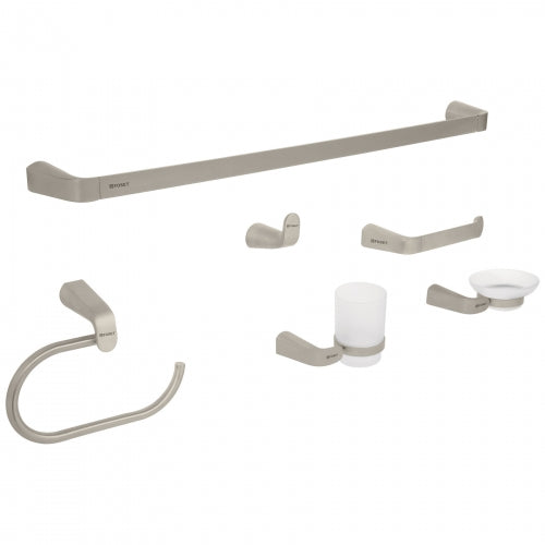 Juego de 6 accesorios para baño acabado satín, Riviera 45226 RIA-7000N