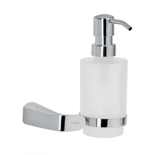 Dispensador de jabón a pared de latón cromado, Riviera 45212 RIA-75