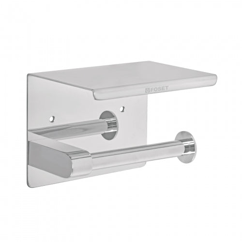 Portarrollo cromo con soporte para celular, Foset Riviera 46354 RIA-84