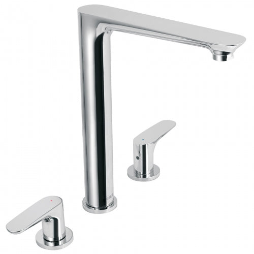 Mezcladora cromo cuello alto para fregadero, Foset Riviera 45192 RIM-81