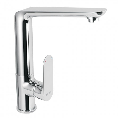 Monomando cromo cuello alto para fregadero, Foset Riviera 45193 RIM-83