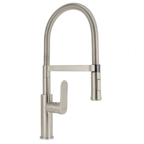 Monomando satín nariz flexible para fregadero, Riviera 45184 RIM-84N