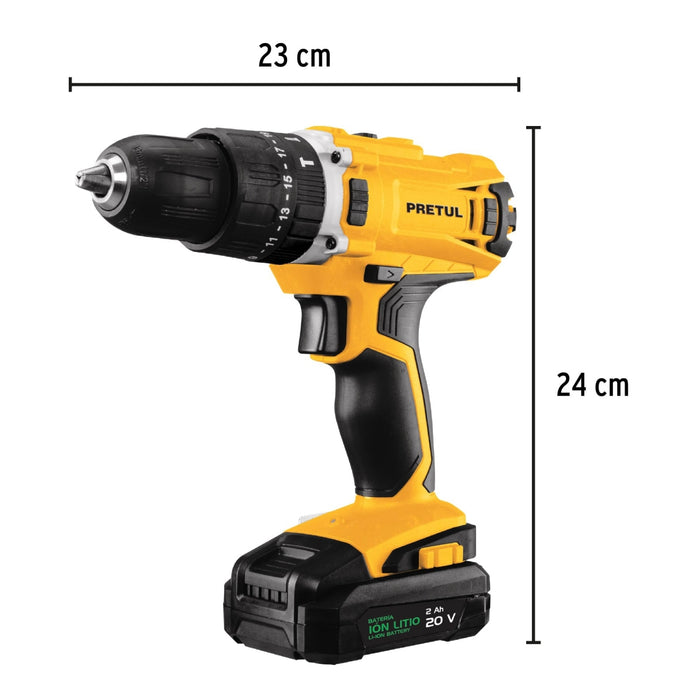 Rotomartillo inalámbrico 1/2', 20 V, Pretul 26117 ROTI-20P2